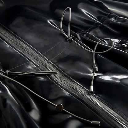 〈Unisex〉Patent Leather Windbreaker【TR1178】