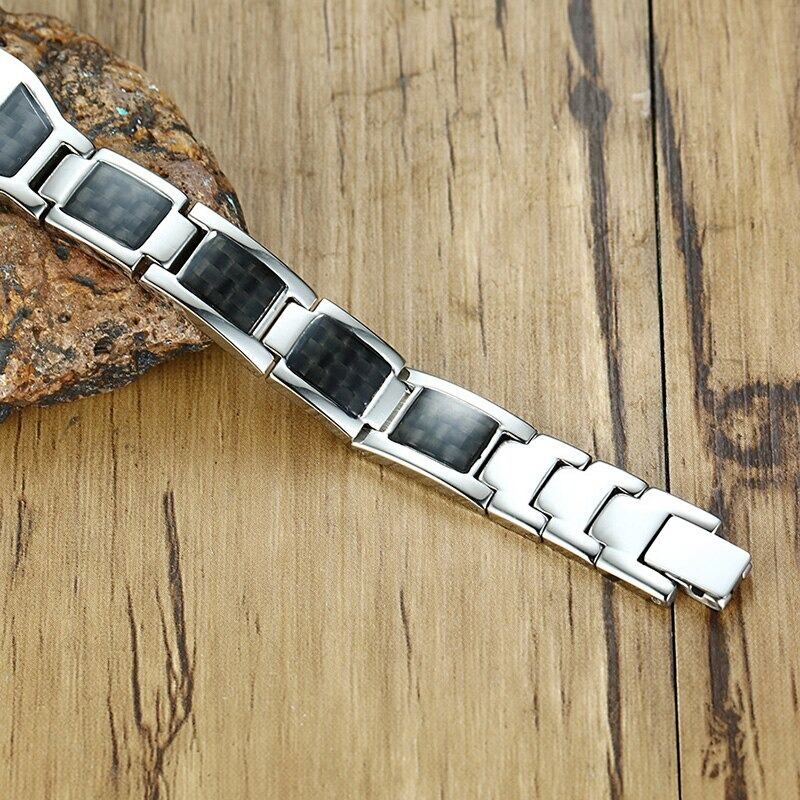 Cross magnetic men bracelet【TR2755】
