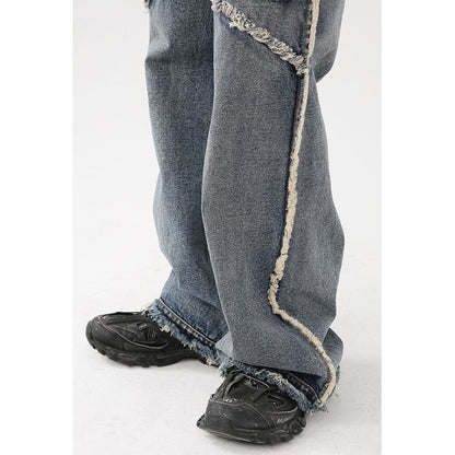 Faded Vintage Denim Pants【TR0483】