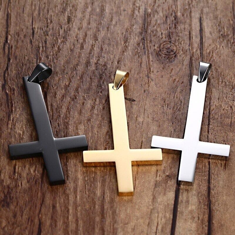 Stainless cross choker necklace【TR2770】