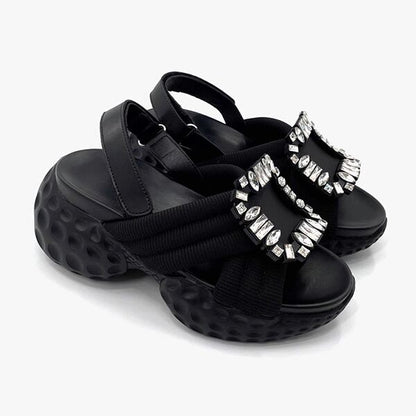 Rhinestone Buckle Sandal【TR3418】