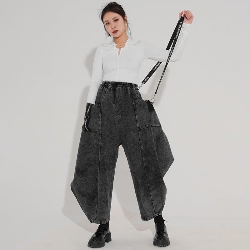 〈Unisex〉Pocket Denim Wide Pants【TR3036】