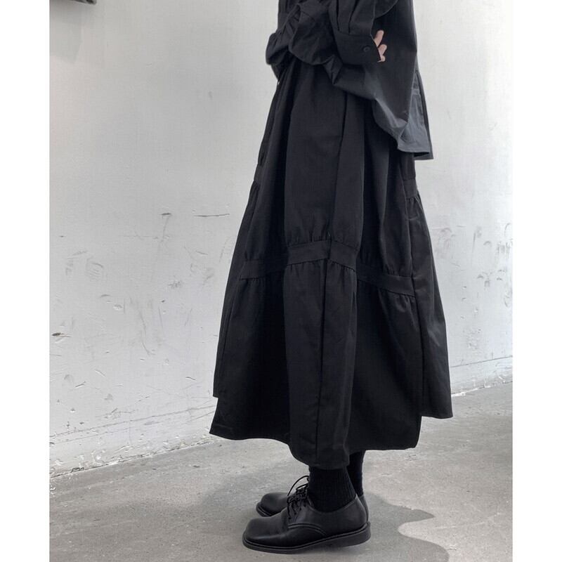 Asymmetry Gather Skirt【TR3163】