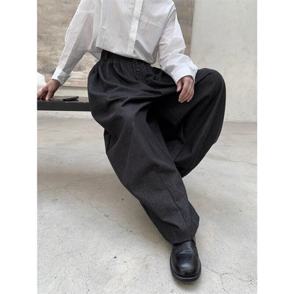 Wide-Leg High-Waist Pants【TR3226】