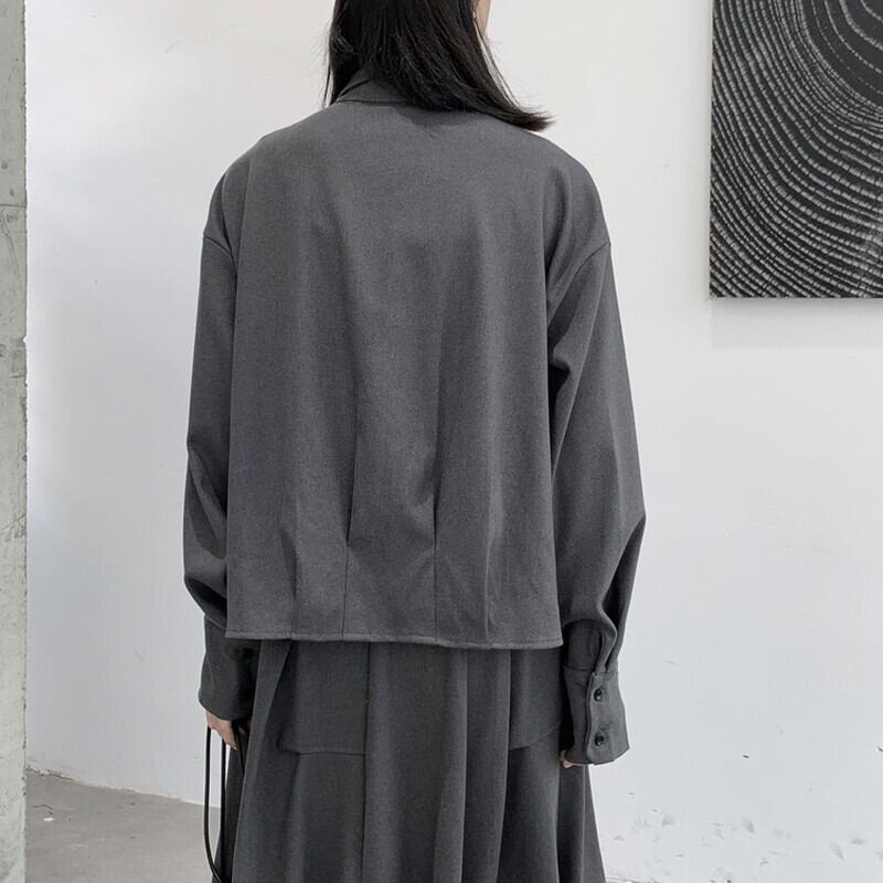 Tac Balloon-Sleeve Collared Shirt【TR3105】