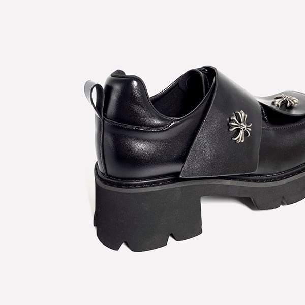 Metallic Cross Pattern Shoes【TR3404】