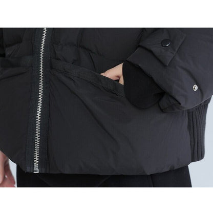 High-Neck Zip Knit Jacket【TR3259】