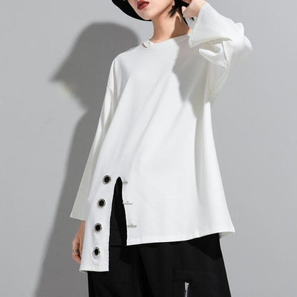 Loose Split casual Shirt【TR1277】