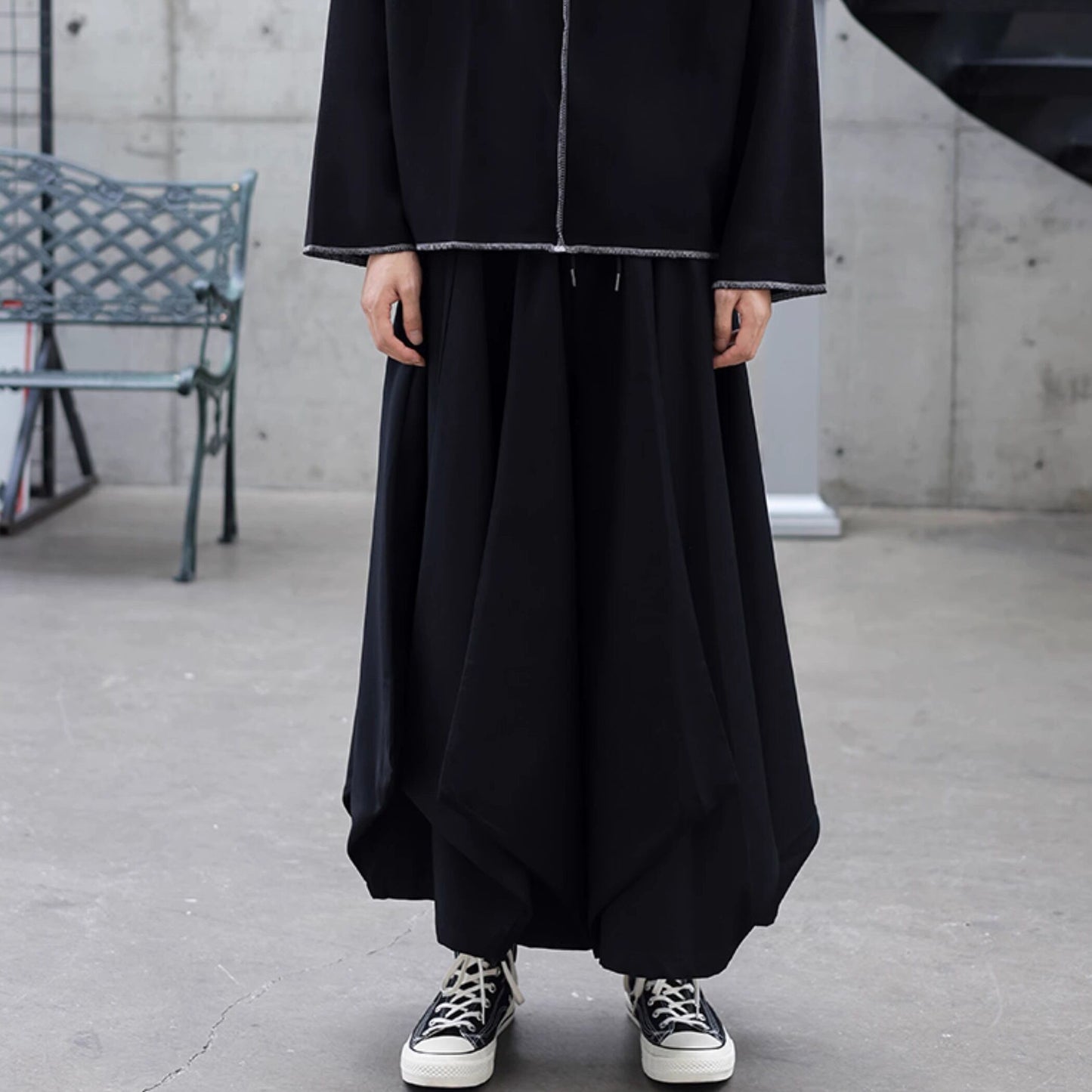 Irregular Hem Balloon Pants【TR3283】