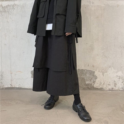 Layered Unique Wide Pants【TR3211】