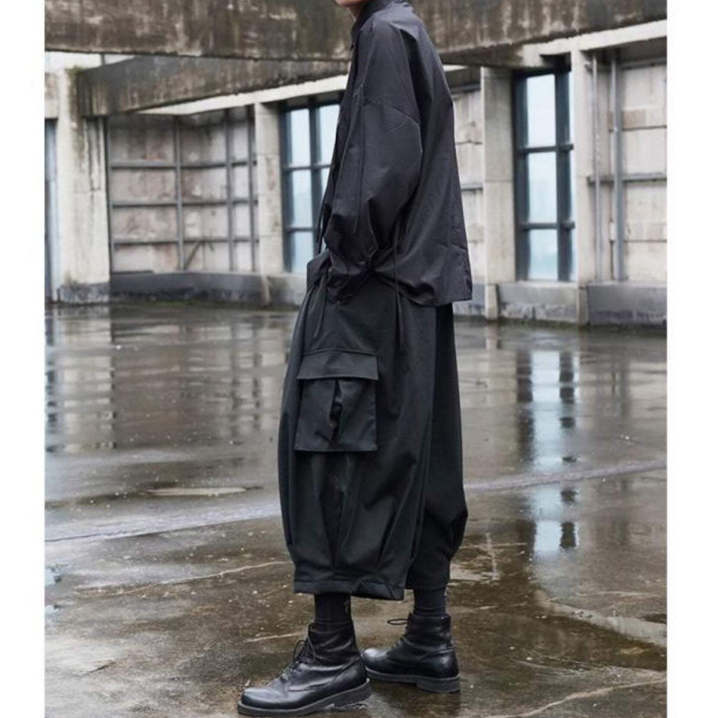 Cropped Balloon Cargo Pants【TR3306】
