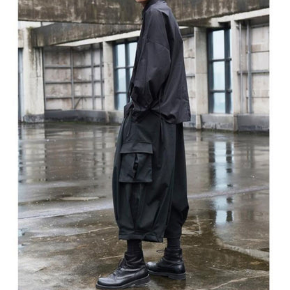 Cropped Balloon Cargo Pants【TR3306】