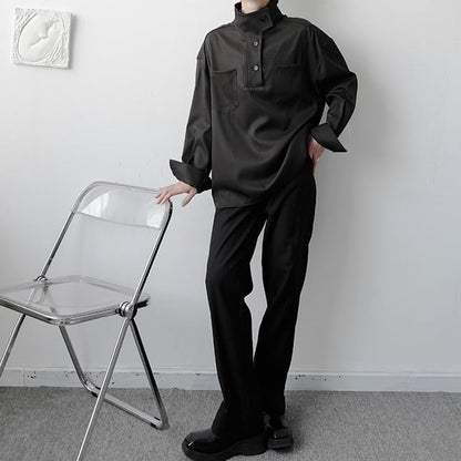 Chic Design High Neck Shirt【TR2484】