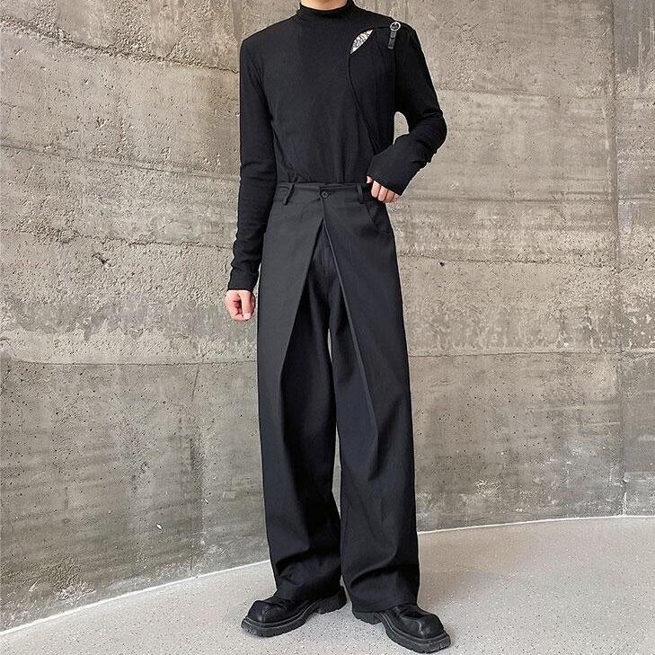 Layered Waist Wide Pants【TR3304】