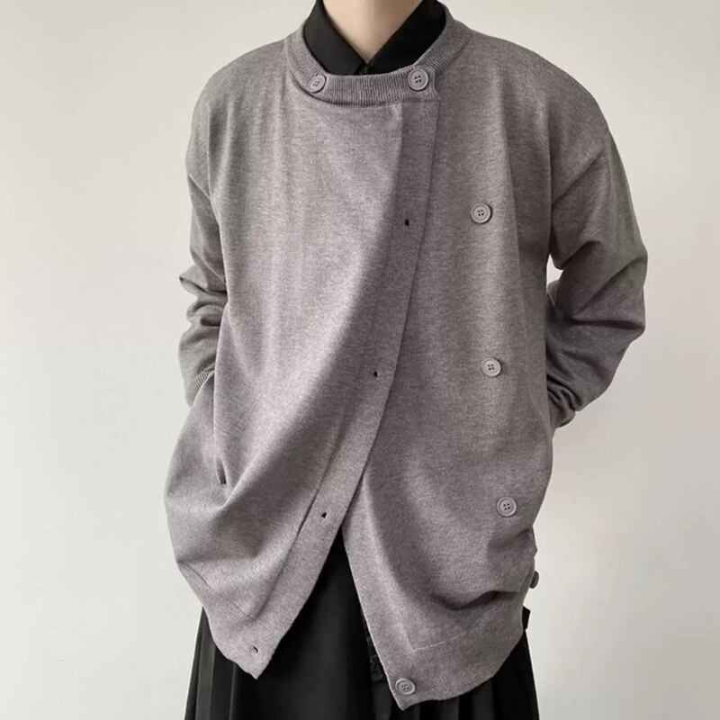 Asymmetric Button Jacket【TR3346】
