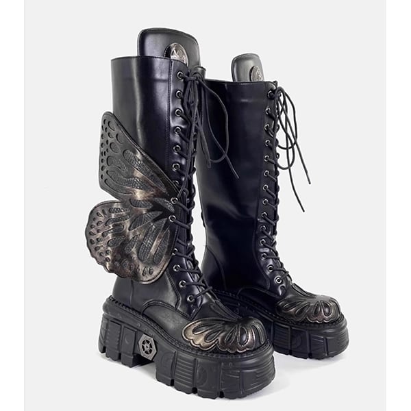 Metallic Butterfly Boots【TR3386】