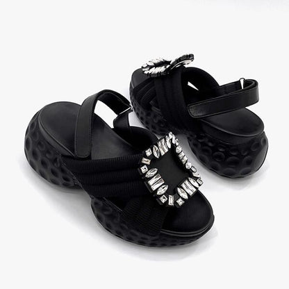 Rhinestone Buckle Sandal【TR3418】