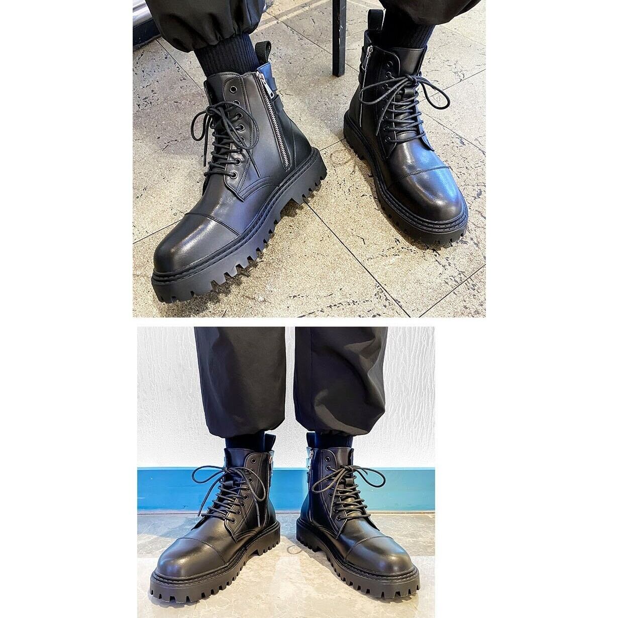 Lace-up Leather Boots【TR1296】