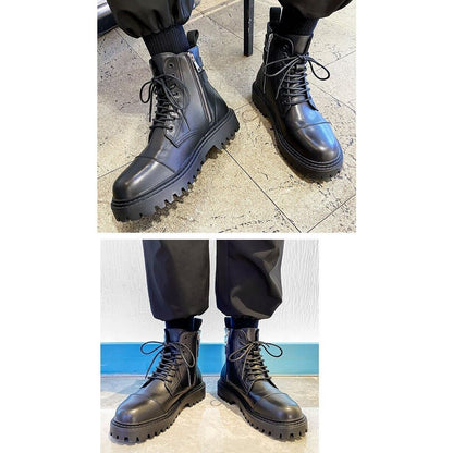 Lace-up Leather Boots【TR1296】