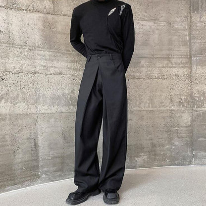 Layered Waist Wide Pants【TR3304】