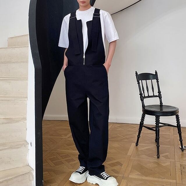 Center Straight Cotton Overall【TR2474】