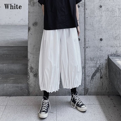 Cropped Pleats Wide Pants【TR3225】