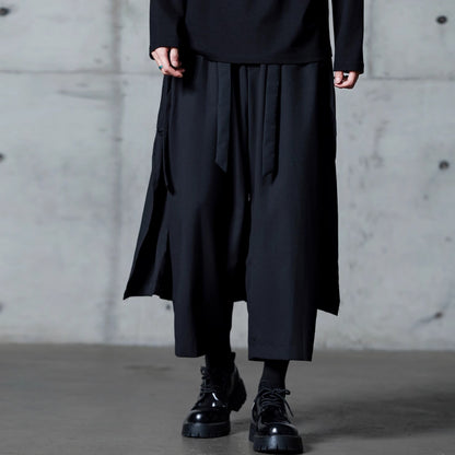 Layered-look Ankle Wide Pants【TR3318】