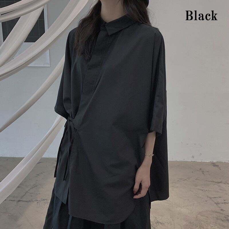 Loose Irregular Collared Shirt【TR3108】