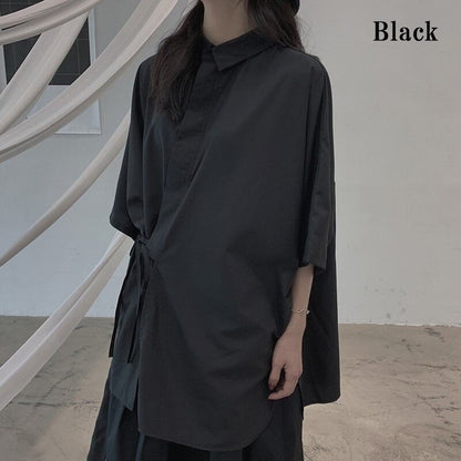 Loose Irregular Collared Shirt【TR3108】