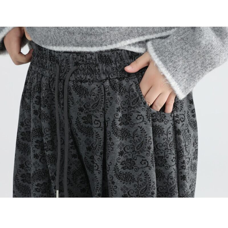 Paisley Straight Wide Pants【TR3209】
