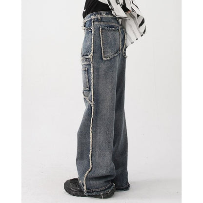 Faded Vintage Denim Pants【TR0483】