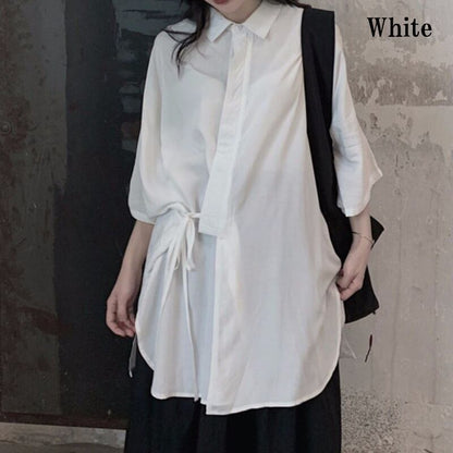 Loose Irregular Collared Shirt【TR3108】