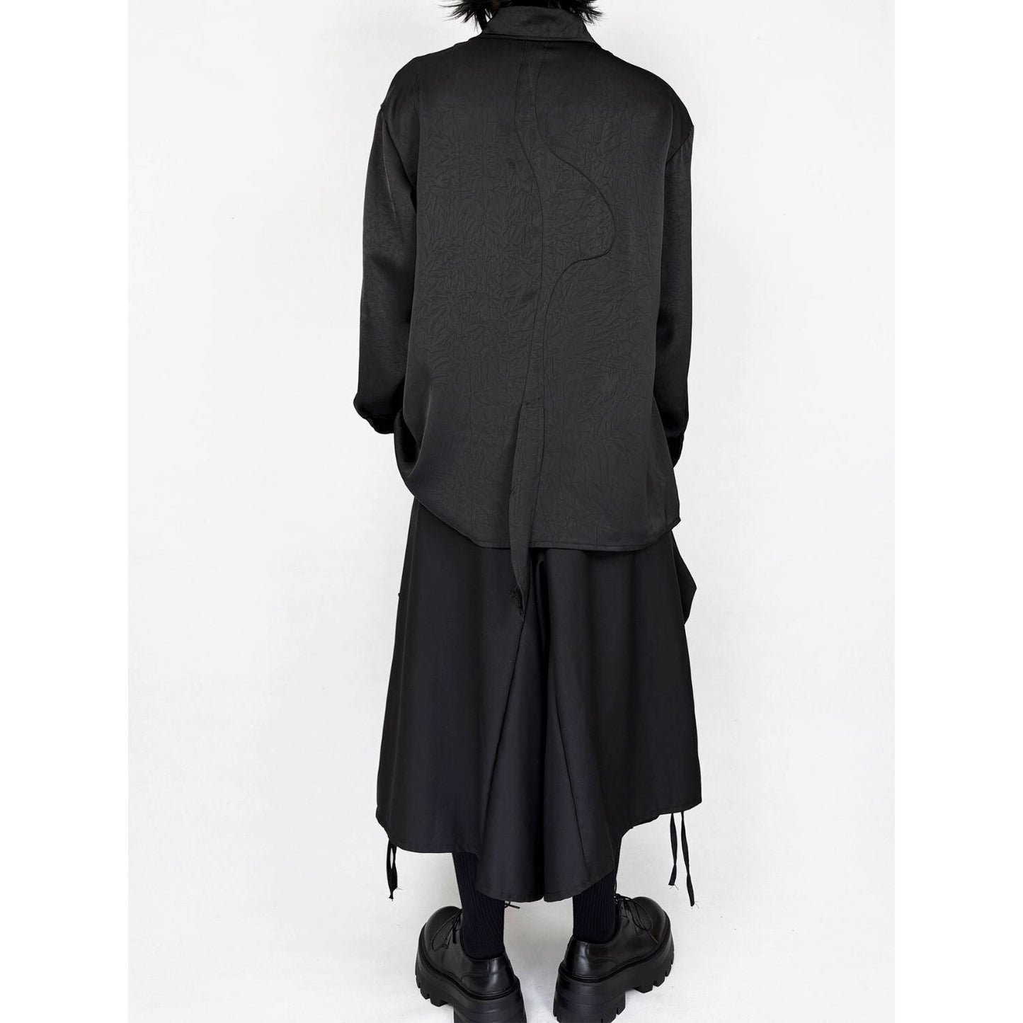 Asymmetry Loose Collared Shirt【TR3324】