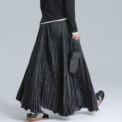 Crinkle Flare Skirt【TR3183】