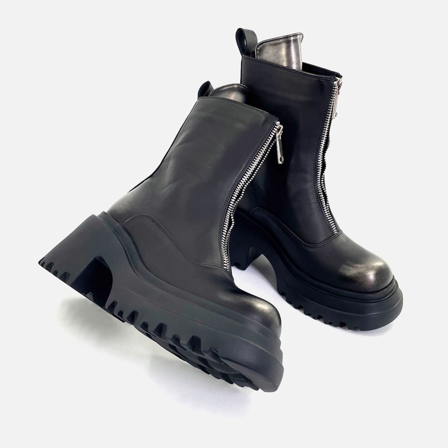 Front Zip Short Boots 【TR3378】