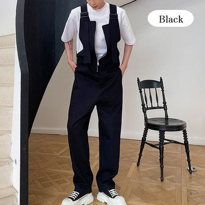 Center Straight Cotton Overall【TR2474】