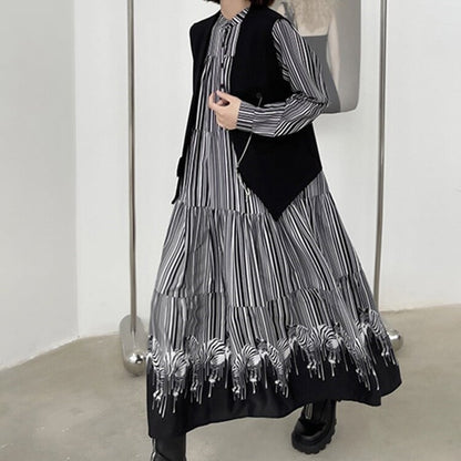 Tiered Fluffily All-in-one Dress【TR0506】
