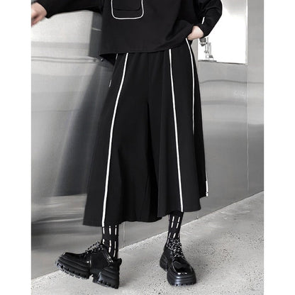 〈Unisex〉Wide-leg Line Pants【TR0511】