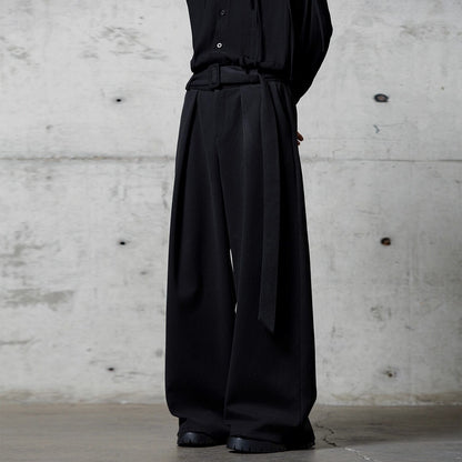 Belted High Waist Pants【TR3272】