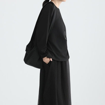 Side-Ribbon Loose T-Shirt【TR3144】