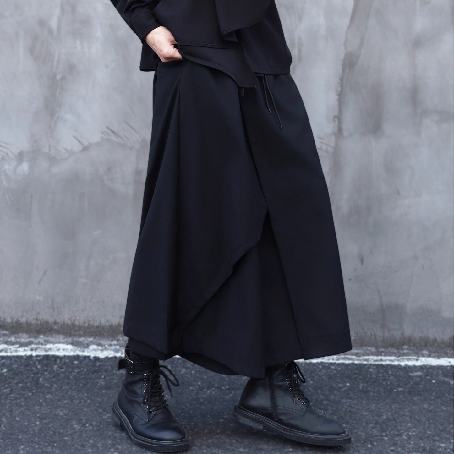 Irregular Ankle Length Skirt Pants【TR3293】