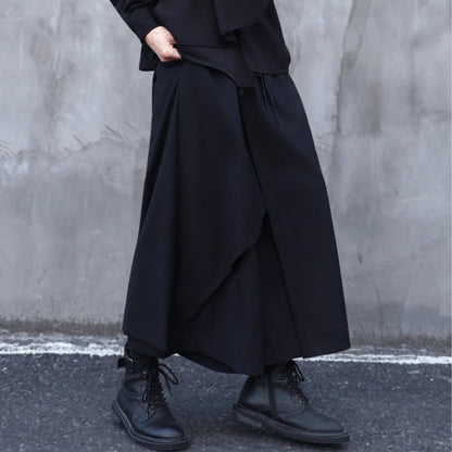 Irregular Ankle Length Skirt Pants【TR3293】