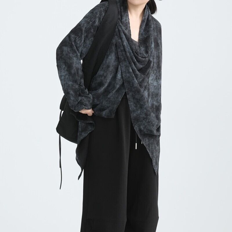 Drape Tiy-Die Collared Shirt【TR3131】