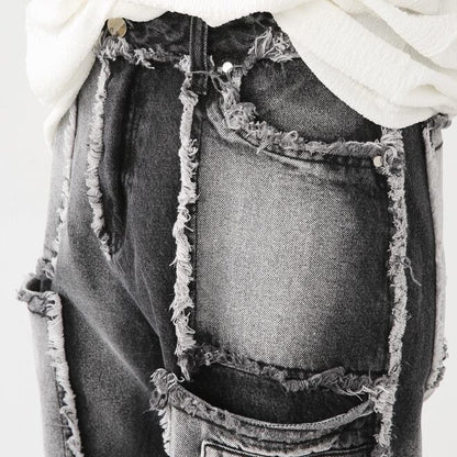 Faded Vintage Denim Pants【TR0483】