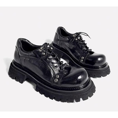 Pleated Metallic Casual Shoes【TR3408】