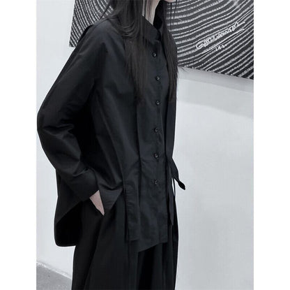 Hem-Slit Nichi Collared Shirt【TR3107】