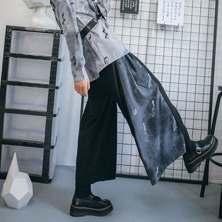 〈Unisex〉Patchwork Wide Pants【TR1168】