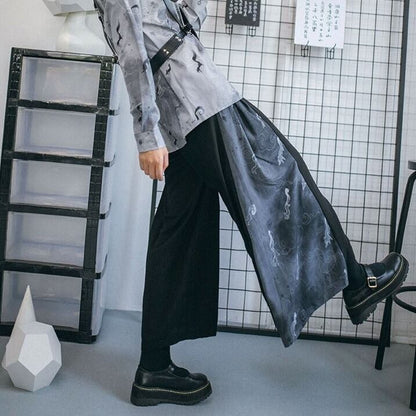 〈Unisex〉Patchwork Wide Pants【TR1168】