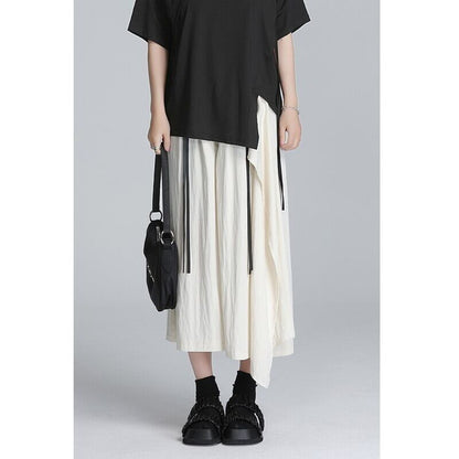 Flare Wide-Leg High-Waist Pants【TR3227】