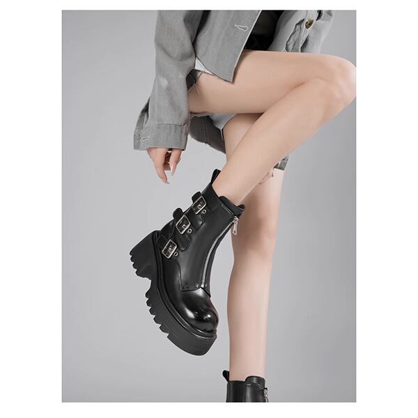 Metal Belt Martin Boots【TR3389】